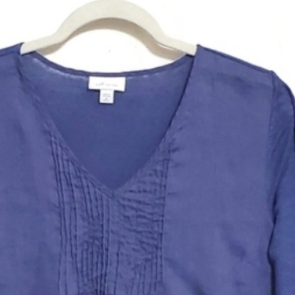 J. Jill Linen Pintuck Shirt - Picture 4 of 6